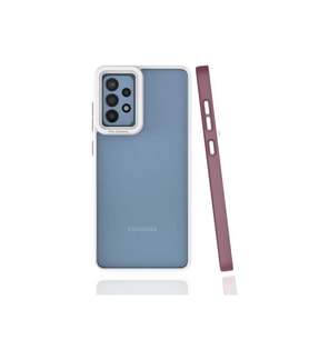 Samsung Galaxy A72 Uyumlu Kılıf Zore Mima Kapak (Mürdüm)