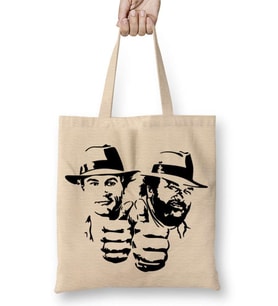 Bud Spencer And Terence Hıll Bez Çanta Uzun Saplı