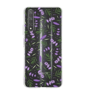 PrintiFy Huawei Nova 5T ile Uyumlu 1mm Slim Fit Water Color 3 Baskılı Şeffaf  Kılıf