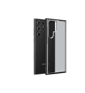 Samsung Galaxy S22 Ultra Uyumlu Kılıf Zore Volks Kapak (Siyah)