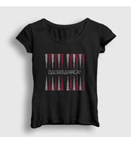 Presmono Kadın Siyah Words Backgammon Tavla Oyun V2 T-Shirt 419139tt