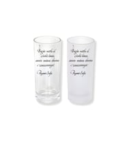 Ghostbastır Design Peyami Safa Sözlü Buzlu / Buzsuz Seçenekli Rakı Bardağı – 1 Adet Şık Sunum Bardağı 0167