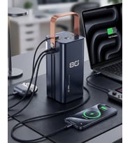 80000 Mah Taşınabilir Süper Hızlı Şarj Çoklu Çıkış Led Göstergeli - Lisinya
