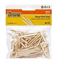 Brons Ahşap Kibrit Çöpü Renksiz Br-912 - 2 paket