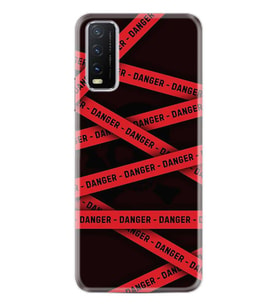 Vivo Y20 Kılıf Desenli Silikon Danger 1372