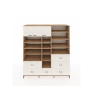 Kronos Dolap 17 Raflı 6 Çekmeceli 3 Kapaklı 220x59x243 Çam-Aytaşı/Aytaşı