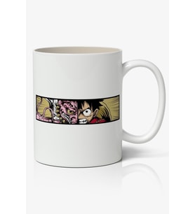 One Piece Monkey D. Luffy Anime Temalı Kupa Bardak - Sevgiliye Arkadaşa Hediye (Beyaz)