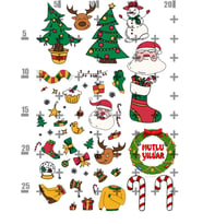 Yenilebilir Şeker Kağıt Yıl Başı New Year Christmas Temalı Pasta Süsleme