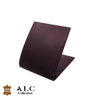 ALC Collection Hakiki Deri Bordo Renkli Klasik Yatay Erkek Cüzdan