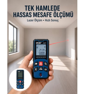 Lazer Metre 50 MT Hassas ve Hızlı Ölçüm Özellikli Yeni Nesil