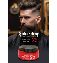 Blue Drop Aqua Wax X2 Tropic Mango Kokulu Su Bazlı Saç Wax Güçlü Tutuculuk Islak Sert Görünüm Günlük
