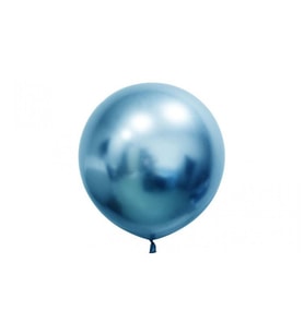 BALON KROM PARLAK JUMBO 24 İNC MAVİ PK:3-