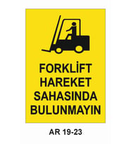 İŞ GÜVENLİĞİ UYARI LEVHASI 1 ADET PVC 21 X 29CM