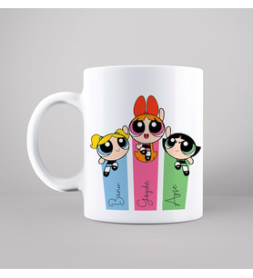 Power Puff Girls Tasarımlı Kupa Kişiye Özel