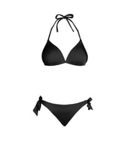 Beria Kadın Üçgen Yarım Dolgulu Siyah Bikini Takımı