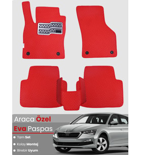 SKODA SCALA (2019-2025) Uyumlu EVA Paspas Tam Set–Oto Paspas,Araca Özel,Kolay Montaj