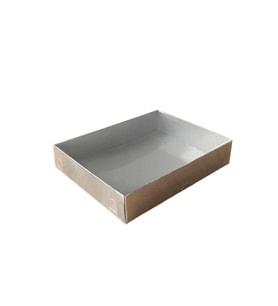 Asetat Kapaklı Karton Kutu 12X15X3 (25 Adet)  Gri