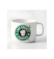 Duble Türk Kahvesi Fincanı & Espresso Fincanı I Am Groot Küçük Kupa