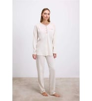 Amora Secret Uzun Kollu T-shirt Ve Pantolon Pijama Takım