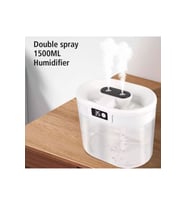 Dijital Göstergeli 1500ml Hava Nemlendirici Çift Sprey