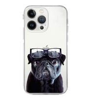 PrintiFy iPhone 13 Pro Max ile Uyumlu Köpek 3 Kamera Korumalı Şeffaf Kılıf