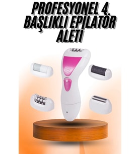 4 Başlıklı Bakım Cihazı Epilatör Tüy Alma Makinesi Topuk Törpüsü
