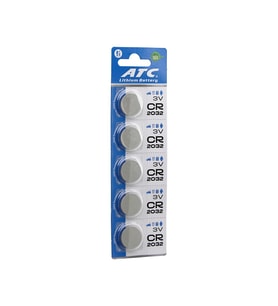 ATC LİTHİUM BATTERY CR-2032 PARA PİL LİTYUM 3V 5Lİ KART (5680)