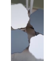 Zigon Çanta  90090 Sehpa Yonca Model Ahşap MDF4 LÜ Beyaz ve Gri Renk Uyum El Yapım