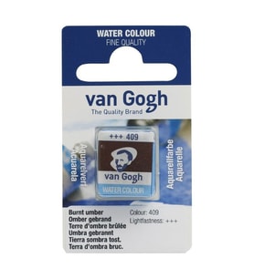 Talens Van Gogh 1/2 Tablet Sulu Boya 408 Raw Umber 