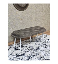 Ufo Oturak Bench - Beyaz Boyalı Sivriltme Ayak - Oturak - Bench - Puf - Yatak Ucu Pufu Kahverengi Renk 100 x 50 Boyut/Ebat (Çok Renkli)
