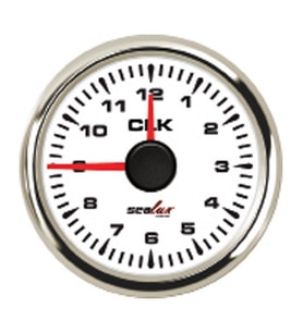 ZAMAN SAATİ Sealux Ø52mm BEYAZ TEKNE VE YAT
