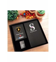 KİŞİYE ÖZEL BEYAZ HARF TEMALI TARİHSİZ DEFTER - LAMBORGHINI RUHSAT - ÇAKMAK (Siyah)