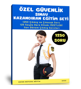 Özel Güvenlik Sınav Kazandıran Eğitim Seti