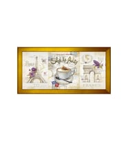 Manzara Temalı Kanvas Tablo 50 x 70 cm Gold Çerçeve