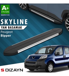 S-Dizayn Peugeot Bipper Skyline Krom Yan Basamak 173 Cm 2007-2017 A+ Kalite