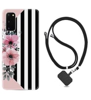 Samsung A02S A03S A10 A12 A13 A21S A22 Kılıf Boyun Askılı Silikon Flowers 4 1390