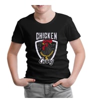 Chicken Gang Siyah Çocuk Tshirt