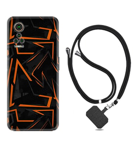 General Mobile GM 21 Pro GM 22 Pro Plus Kılıf Boyun Askılı Silikon Zigzaglar 1651