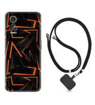 General Mobile GM 21 Pro GM 22 Pro Plus Kılıf Boyun Askılı Silikon Zigzaglar 1651