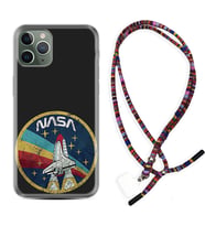 Apple iPhone 11 12 13 14 Pro Max Kılıf Boyun Asklı Rasta Silikon Nasa 1326