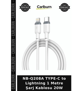 NB-Q208A TYPE-C to Lightning 1 Metre Şarj Kablosu 20W Temin Bağlantı Seyahat