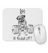 Pug Bodybuilder Köpek Mouse Pad