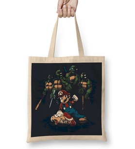 Mario X Tartarugas Bez Çanta Uzun Saplı