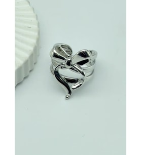 Çelik Silver Kurdele Ayarlanabilir Yüzük - 25yzk133