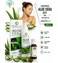 MoonLife AloeVera Jel 200 ml & Softem Jojoba Yağı 20 ml