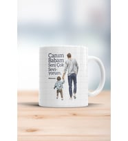 Canım Babam Seni Çok Seviyorum (erkek) Kupa Bardak