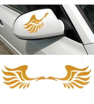 SARI MELEK KANADI OTOMOBİL YAN AYNALAR İÇİN ETİKET CS034