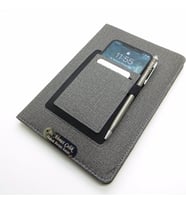 Wings SG175 İsme Özel Füme Kanguru Defter + Touch Kalem Set  Hepsi İsme Özel