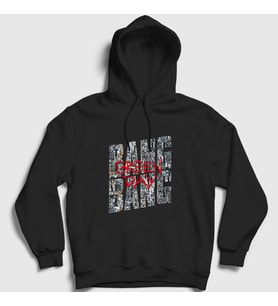 Presmono Unisex Siyah Bang Bang Green Day Kapüşonlu Sweatshirt 55512tt