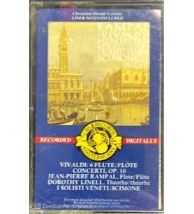 (Plak Değildir KASET tir) Vivaldi Six Concertos For Flute Op.10 Classic Kaset